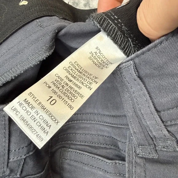 Democracy Ab Technology Jeans Womens 10 Lead Gray Ankle Skinny Stretch 30x29 - Picture 4 of 11